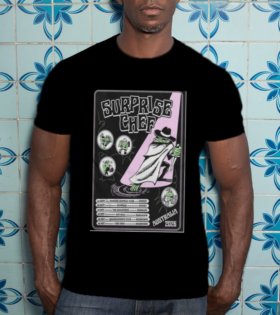 Surprise Chef Australia Tour 2026 The Brightside Brisbane Oct 15 Show T-Shirt