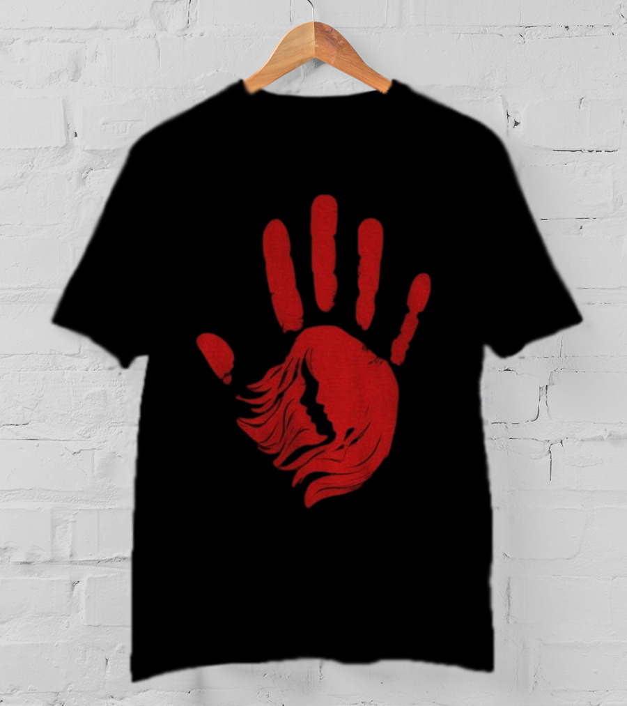 No More Stolen Sisters MMIW Awareness Red Handprint Symbol Advocacy T-Shirt