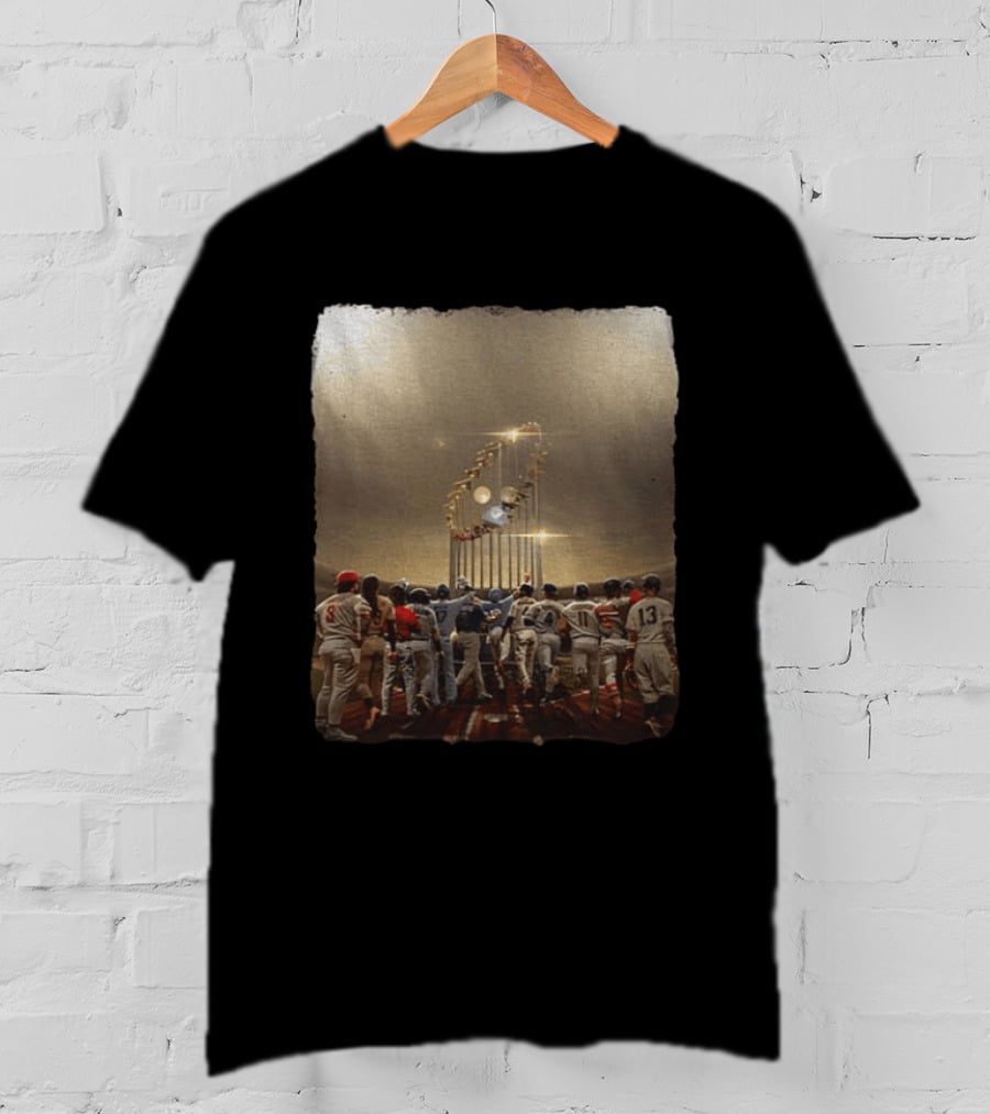 September Baseball Race To October Trophy MLB 2026 Players Journey Toward Championship Glory T-Shirt