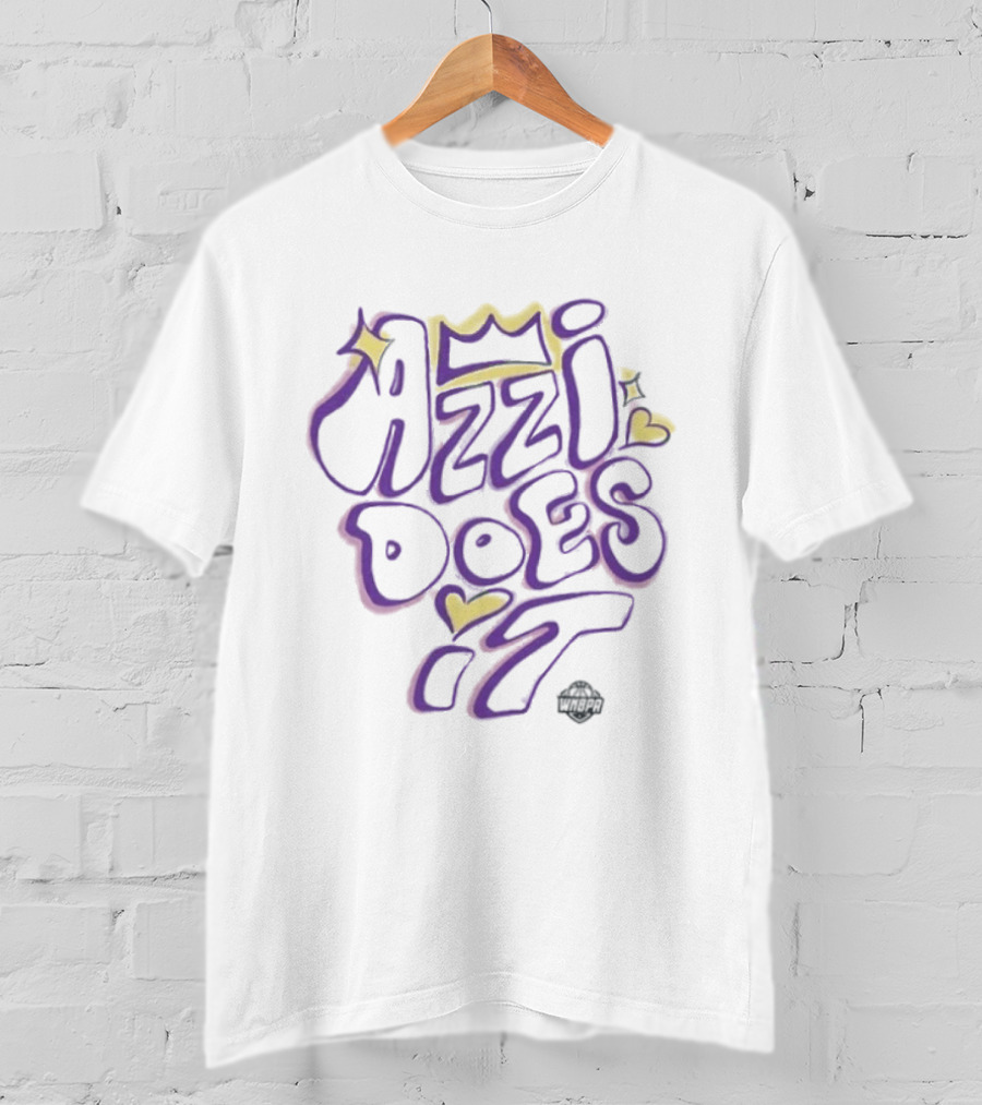 Azzi Fudd Azzi Does It Crown Heart Style Dallas Wings T-Shirt