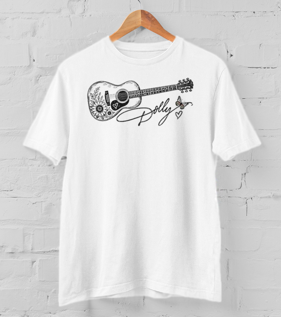 Dolly Butterfly Guitar Signature Best Seller T-Shirt