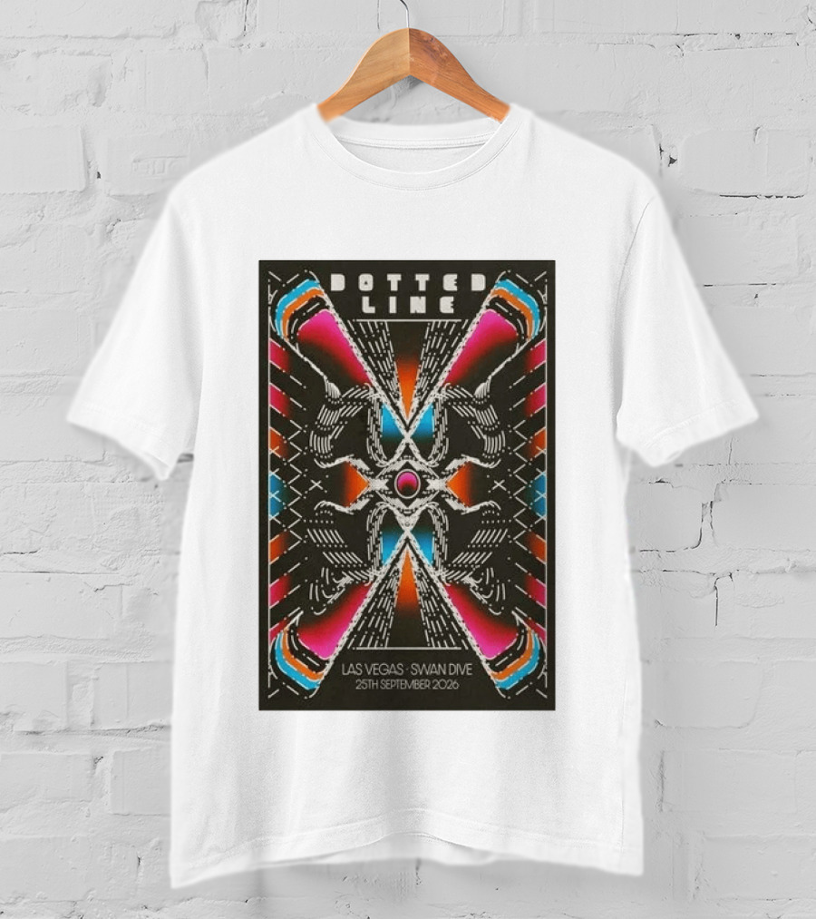 Dotted Line Las Vegas Swan Dive September 25 2026 Concert T-Shirt