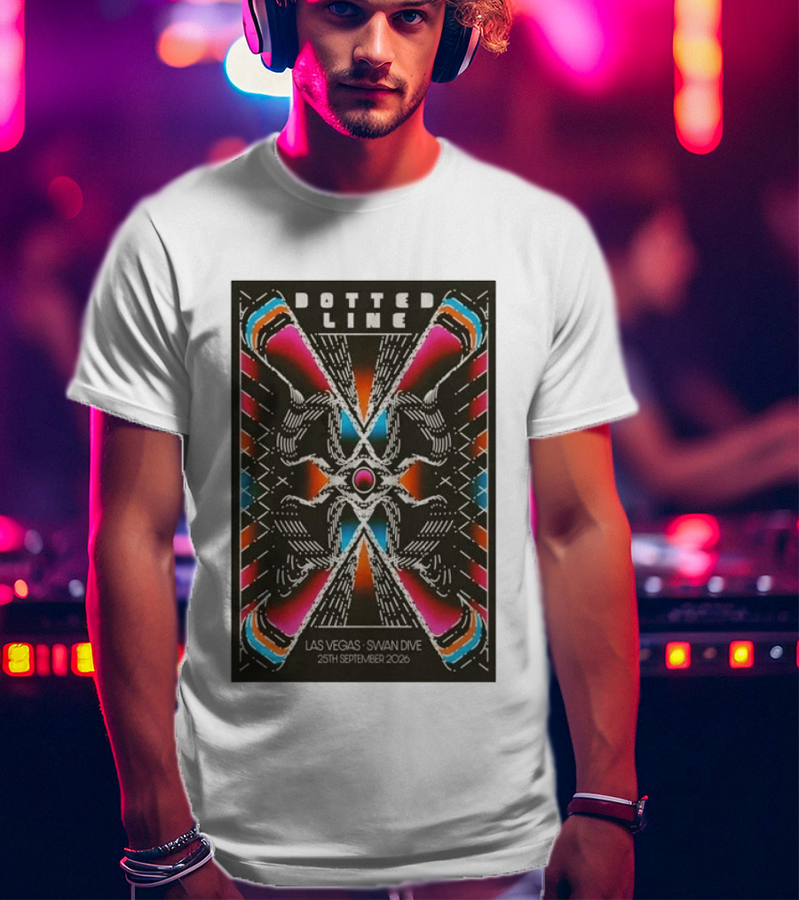 Dotted Line Las Vegas Swan Dive September 25 2026 Concert T-Shirt