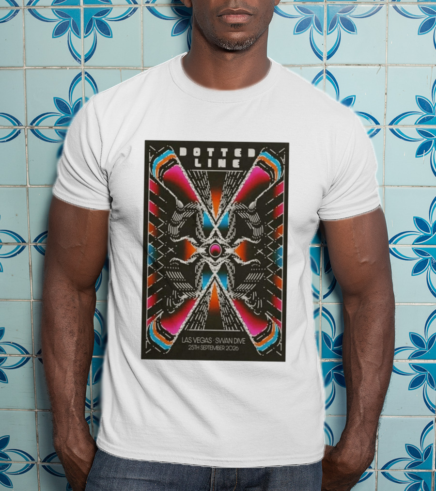 Dotted Line Las Vegas Swan Dive September 25 2026 Concert T-Shirt