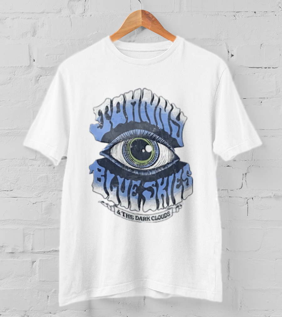 Johnny Blue Skies The Dark Clouds Large Human Eye Iris T-Shirt