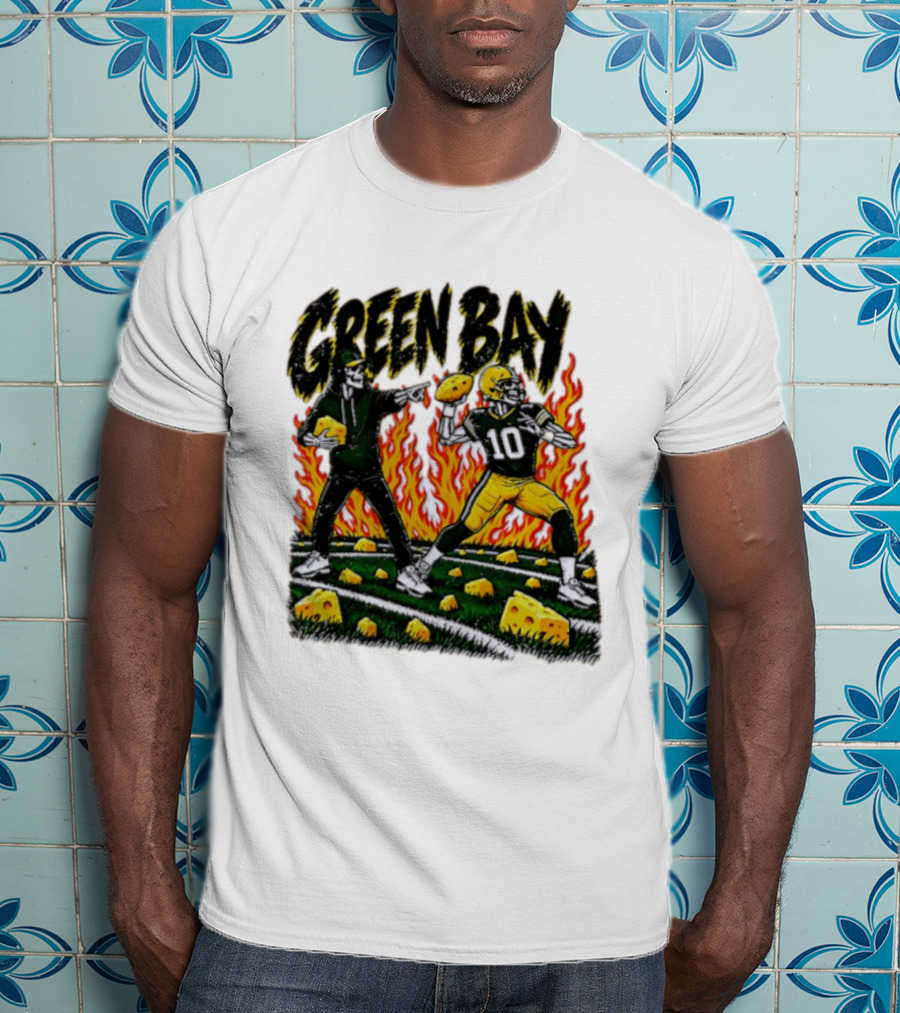 Green Bay Packers Football Skeleton Player Cheeseheads 2026 T-Shirt
