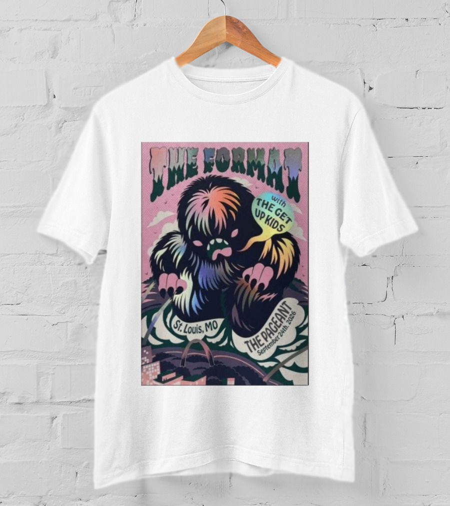 The Format The Get Up Kids St. Louis MO The Pageant September 24th 2026 T-Shirt