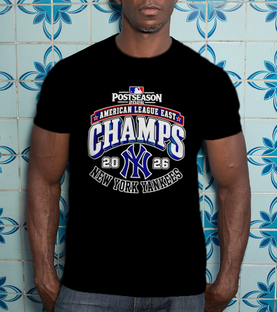 2026 New York Yankees American League East Postseason Champs Victory T-Shirt