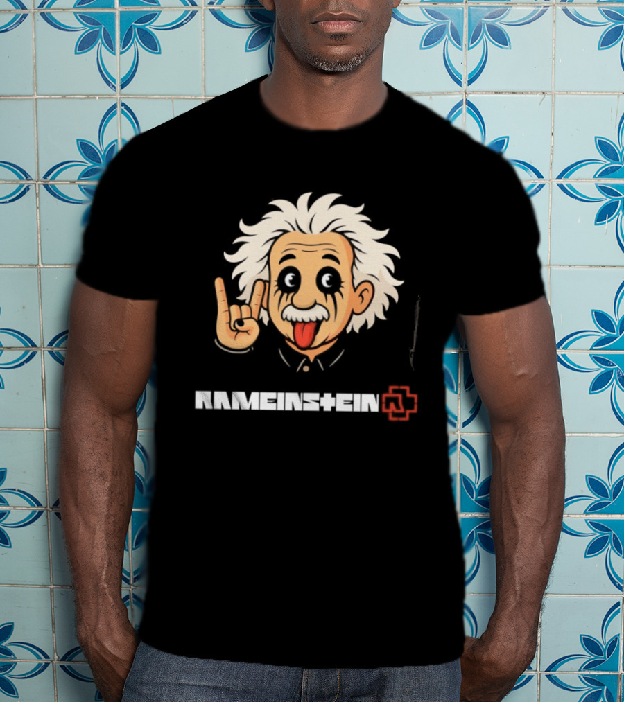 Rammstein Einstein Rock Metal Mashup Iconic Fusion T-Shirt