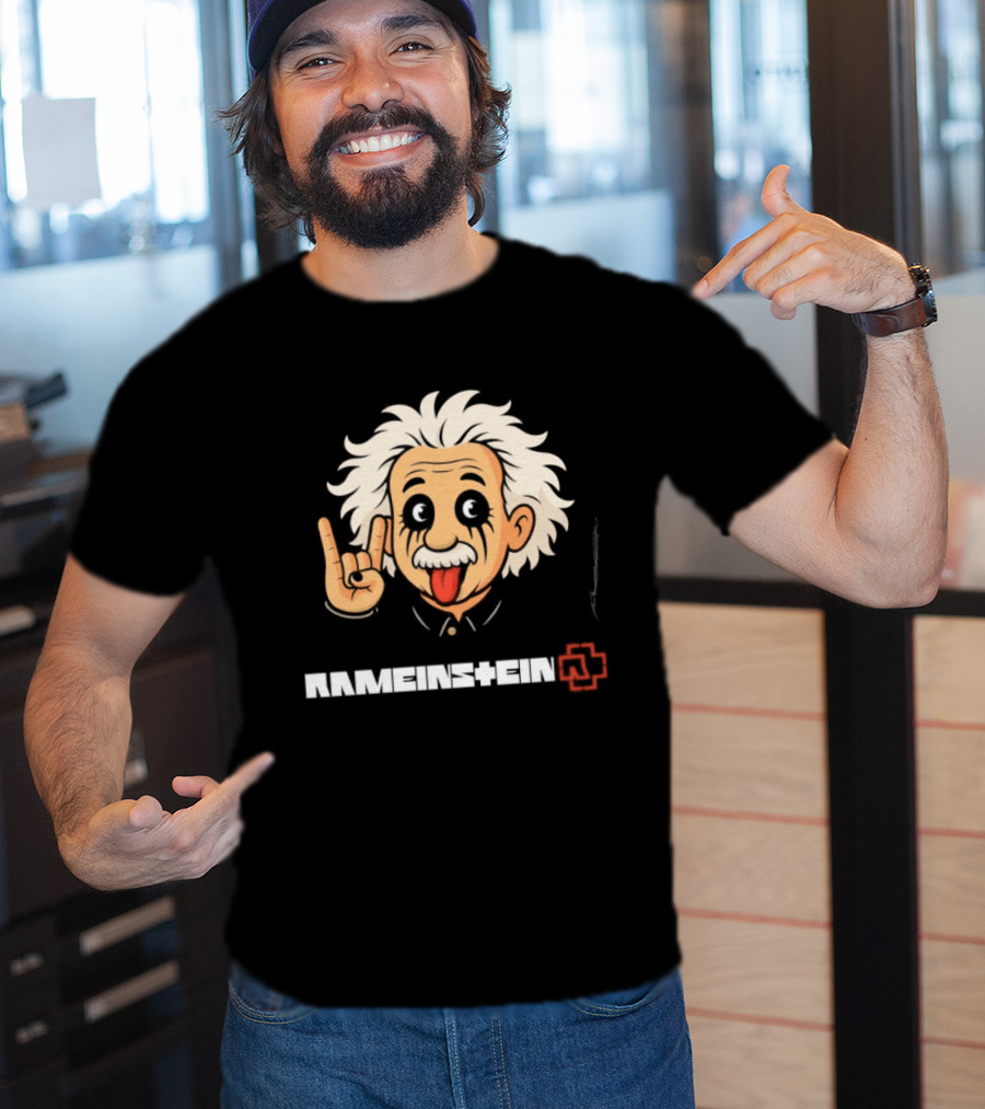 Rammstein Einstein Rock Metal Mashup Iconic Fusion T-Shirt