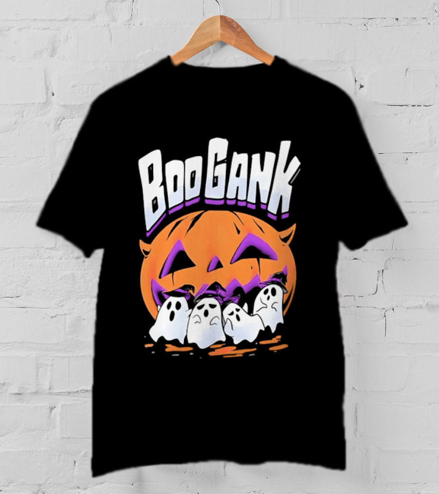Boo Gank Halloween Pumpkin Ghosts Spooky T-Shirt