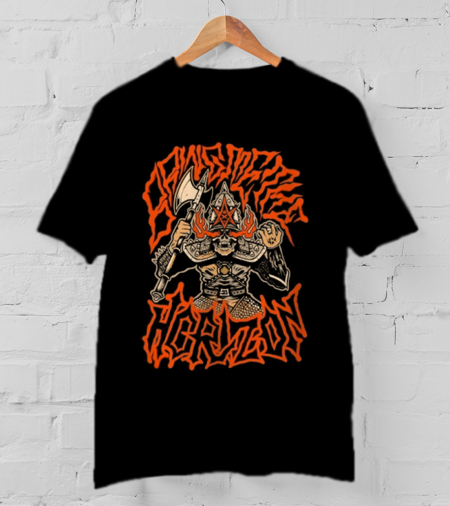 Bring Me The Horizon Warrior Skull BMTH Star Flame T-Shirt