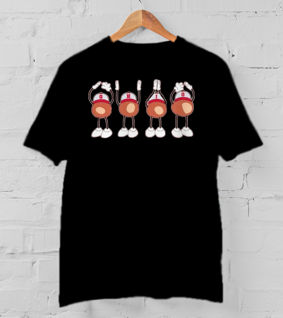 Ohio State Buckeyes O H I O Cheer Mascots T-Shirt