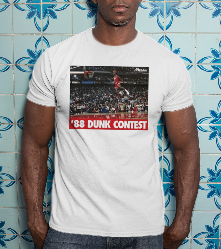 Michael Jordan 1988 Dunk Contest Chicago Bulls Almako Basketball NBA Legend T-Shirt
