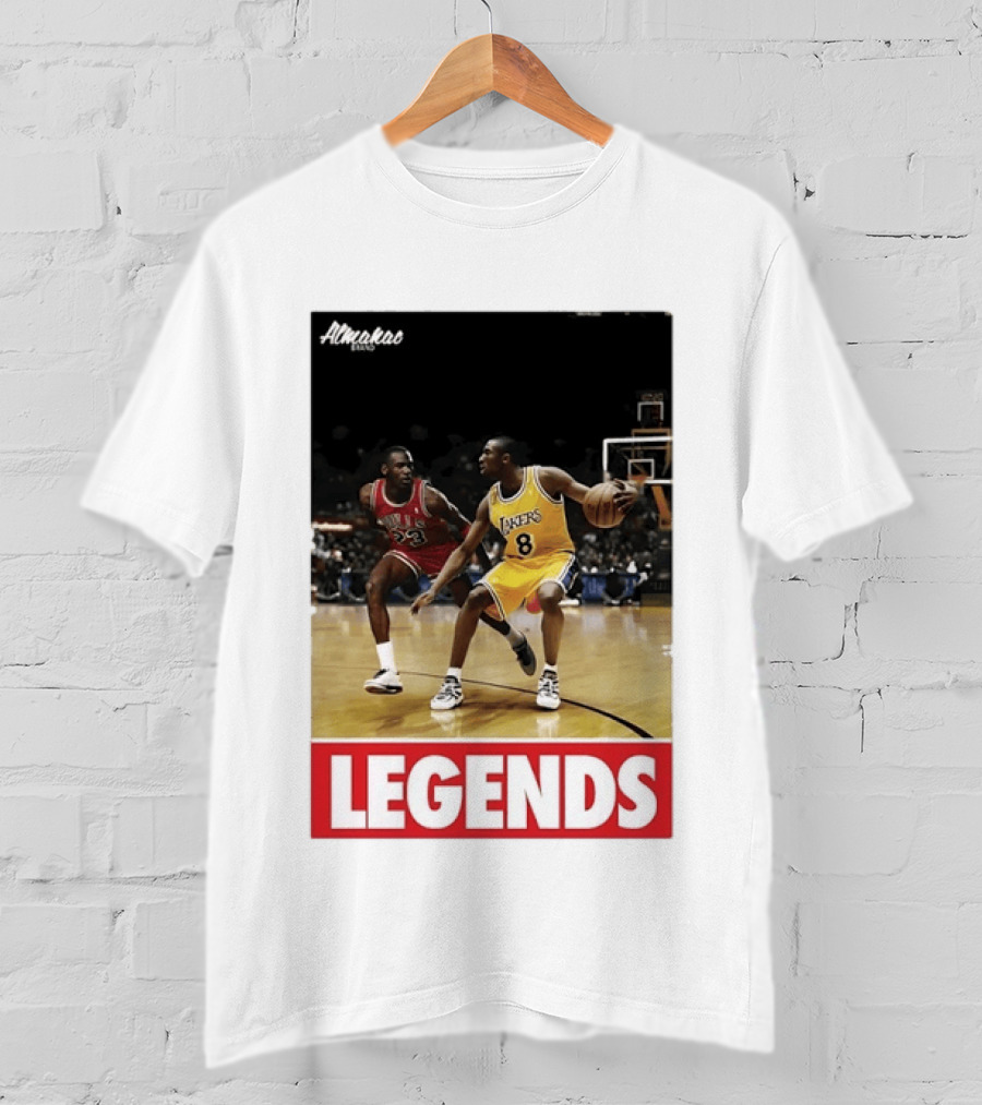 Michael Jordan Vs Kobe Bryant Legends Chicago Bulls Lakers T-Shirt