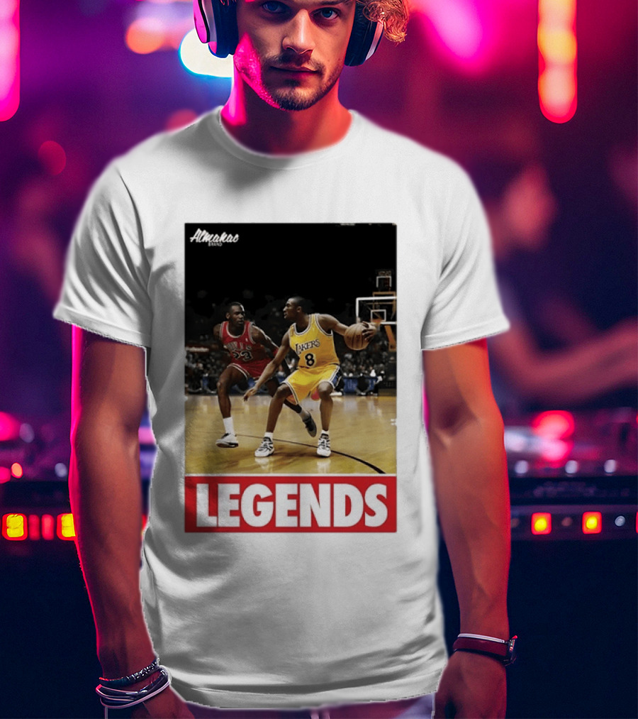 Michael Jordan Vs Kobe Bryant Legends Chicago Bulls Lakers T-Shirt