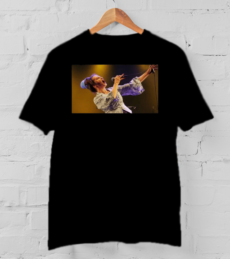 Catherine Ringer Iconic French Pop Performance Dynamic Stage Presence T-Shirt