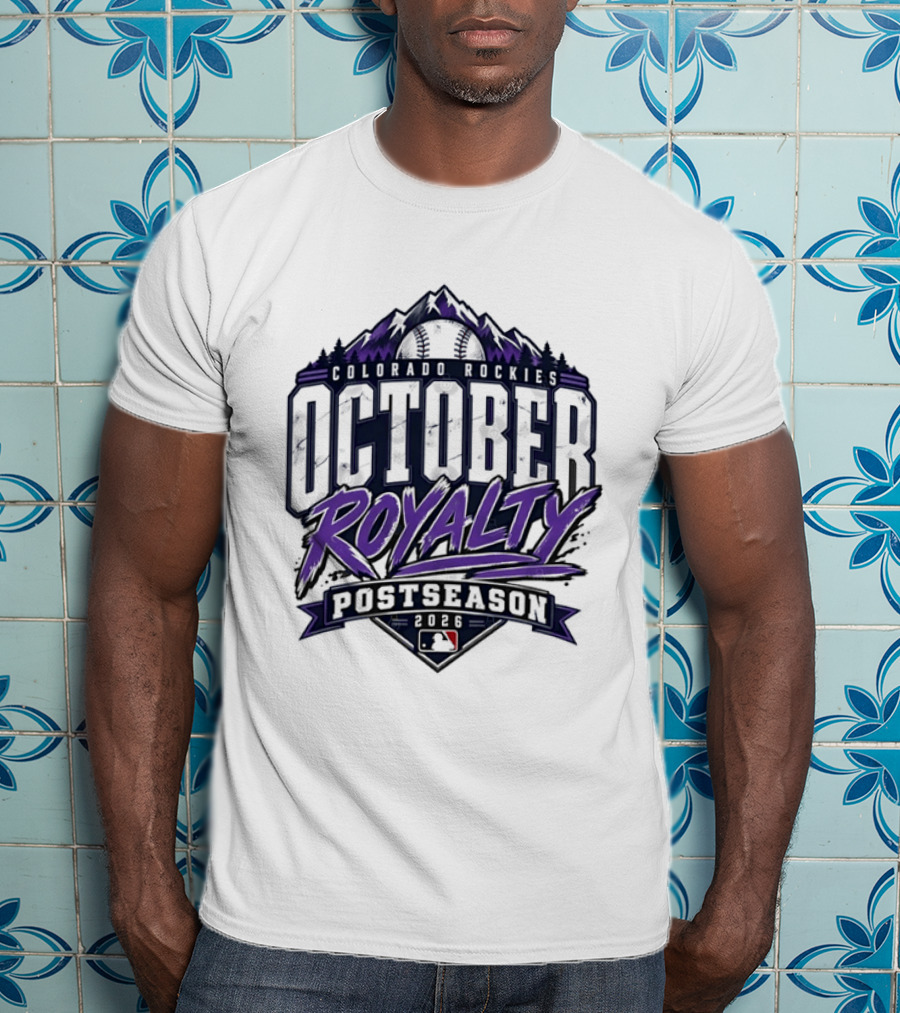 Colorado Rockies October Royalty Postseason Baseball 2026 T-Shirt