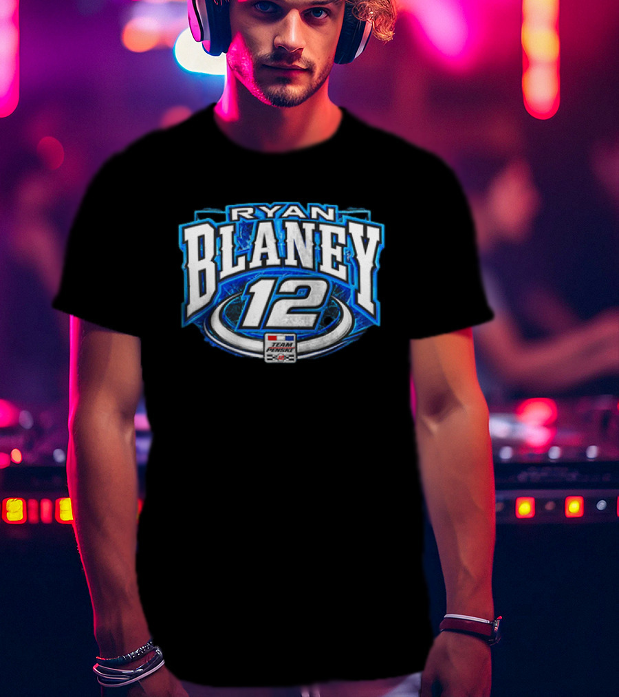 Ryan Blaney Team Penske 12 NASCAR Racing Fan T-Shirt