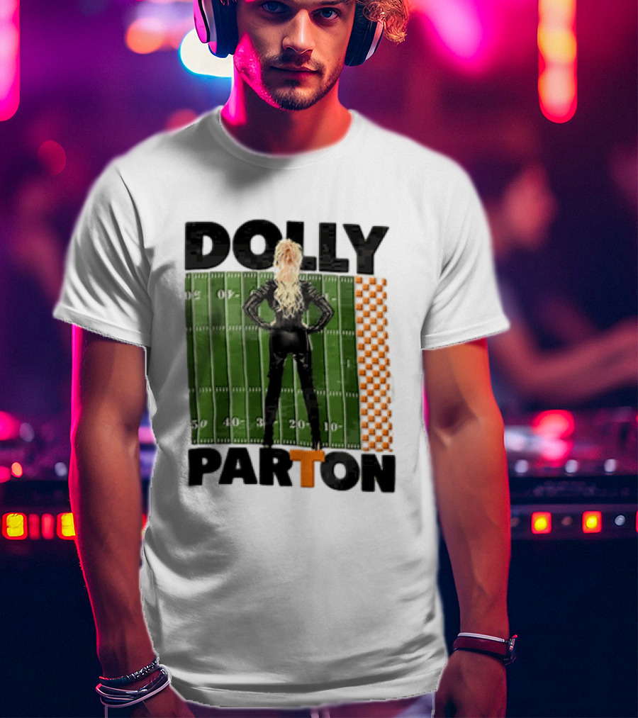 Dolly Parton Tennessee Volunteers Football Field T-Shirt
