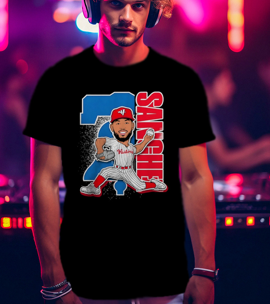 Sixto Sanchez 21 History Philadelphia Phillies Pitcher T-Shirt