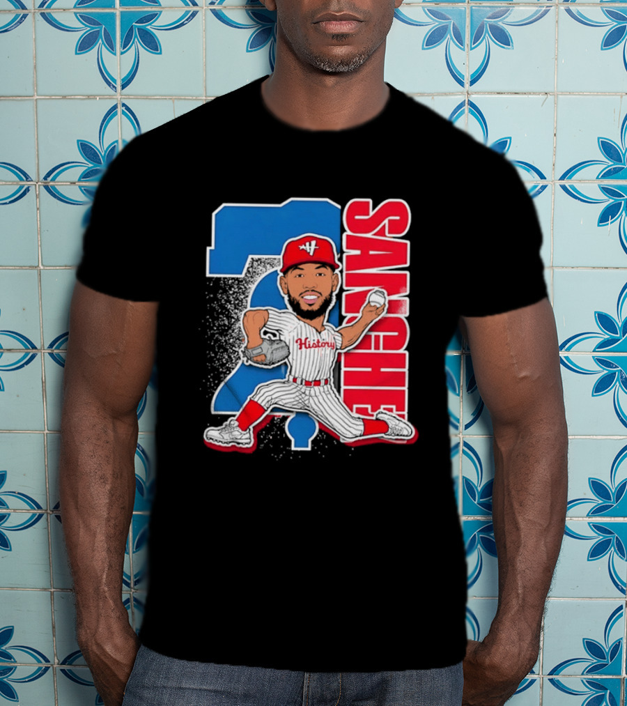 Sixto Sanchez 21 History Philadelphia Phillies Pitcher T-Shirt