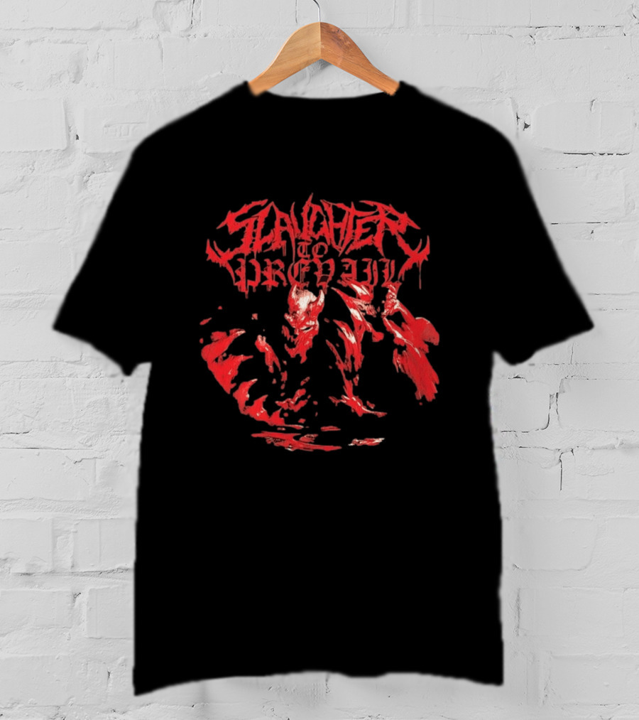 Slaughter To Prevail Demon Deathcore Metal Band Red Inferno T-Shirt