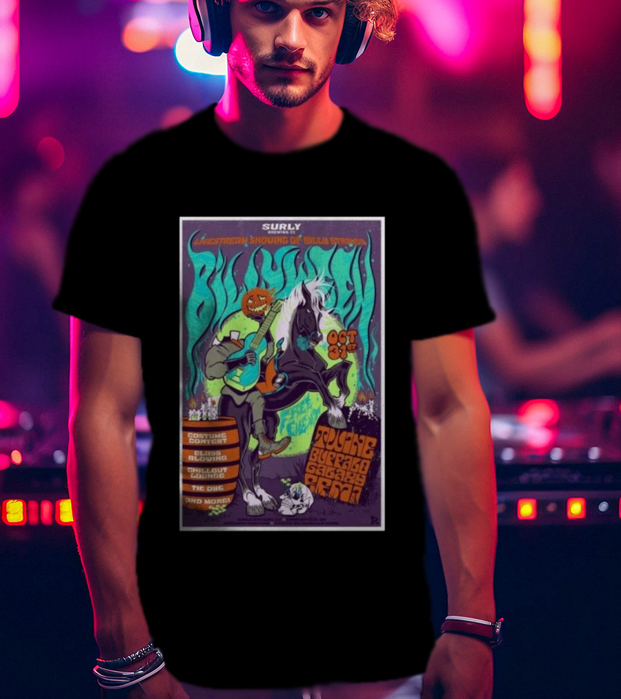 Surly Brewing Co Livestream Billy Strings Halloween Event 10.31.2026 Toucan Buffalo Galaxy Barn T-Shirt