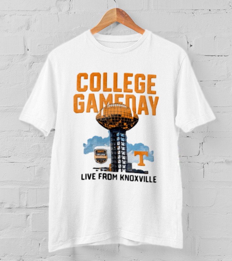 Tennessee Volunteers College Gameday Live From Knoxville Football T-Shirt