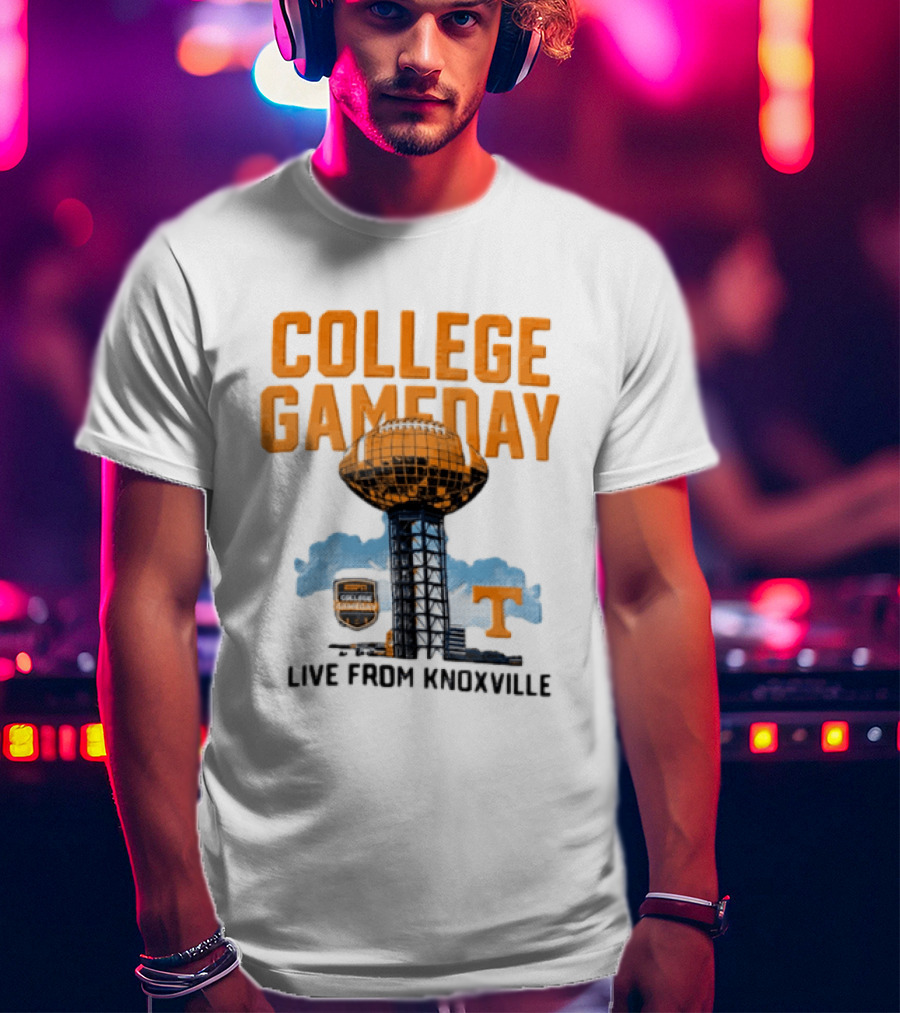 Tennessee Volunteers College Gameday Live From Knoxville Football T-Shirt