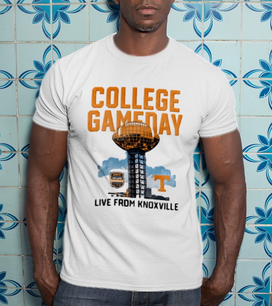 Tennessee Volunteers College Gameday Live From Knoxville Football T-Shirt