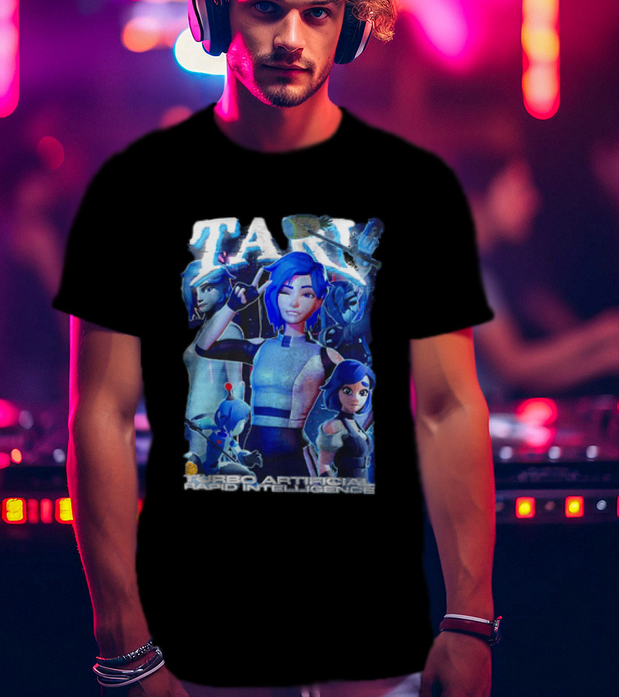 Tari Turbo Artificial Rapid Intelligence Character Montage T-Shirt