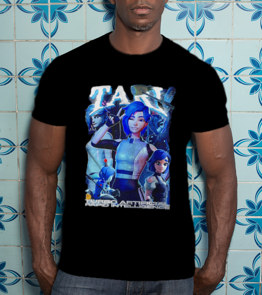 Tari Turbo Artificial Rapid Intelligence Character Montage T-Shirt