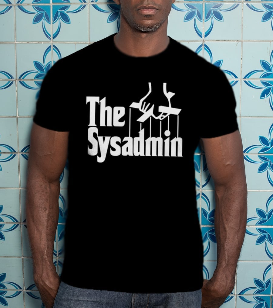 The Sysadmin Puppet Master System Administrator Iconic Hands Strings T-Shirt