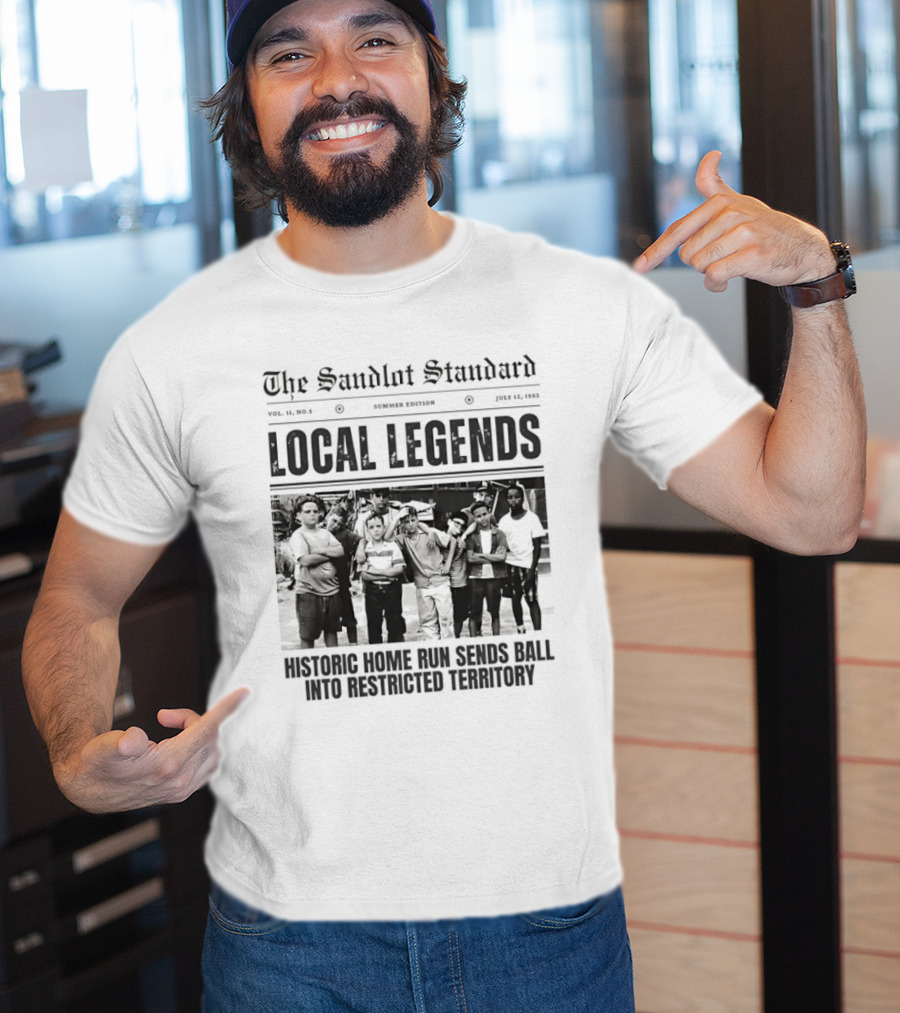 The Sandlot Standard Local Legends Historic Home Run Sends Ball Into Restricted Territory July 12 1962 T-Shirt