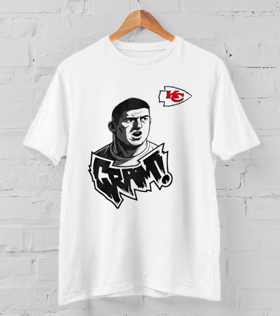 Travis Kelce Kansas City Chiefs GRAM NFL Football Star T-Shirt