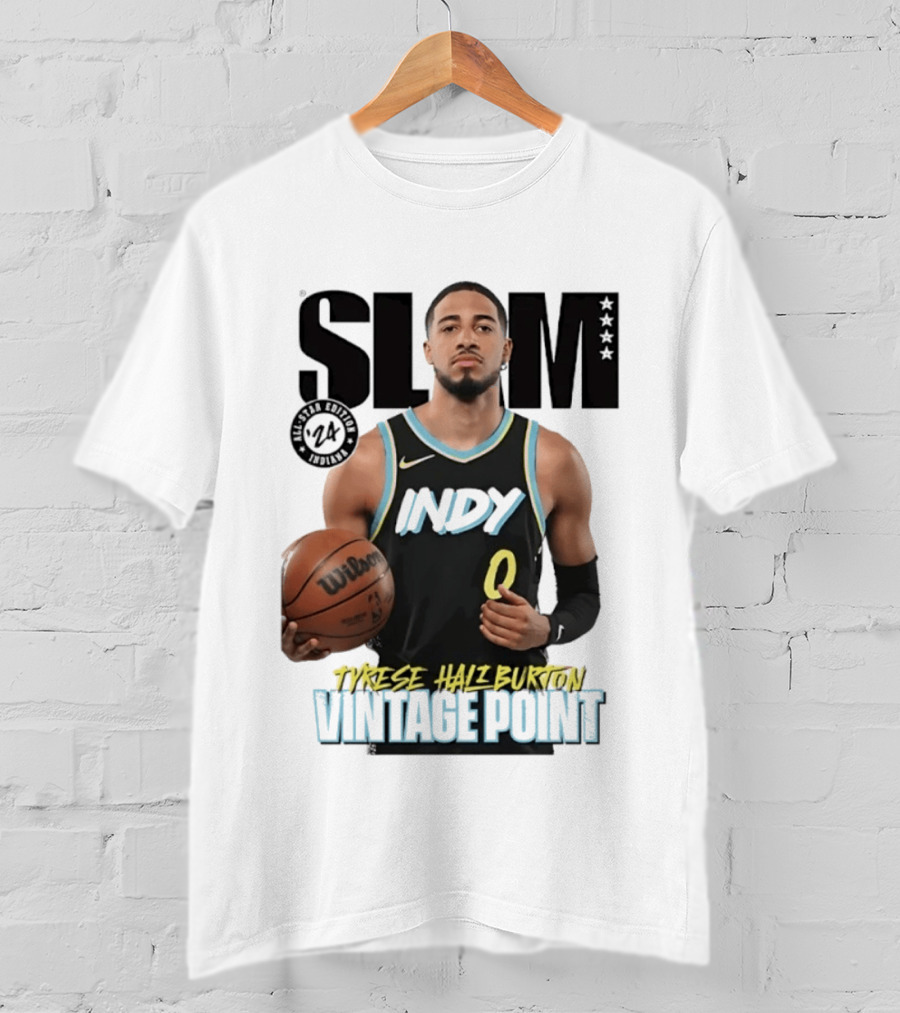 SLAM Magazine Tyrese Haliburton Indy Vintage Point T-Shirt