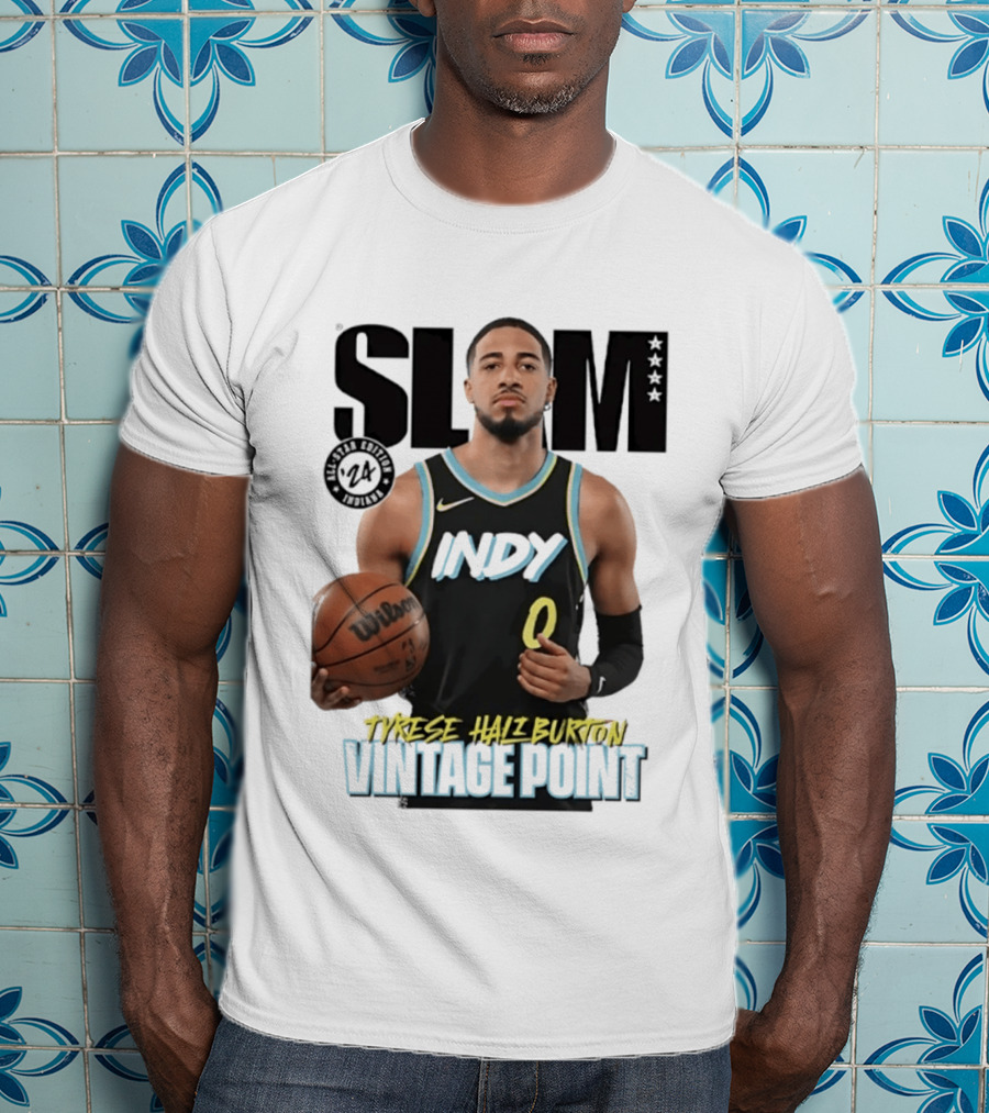 SLAM Magazine Tyrese Haliburton Indy Vintage Point T-Shirt
