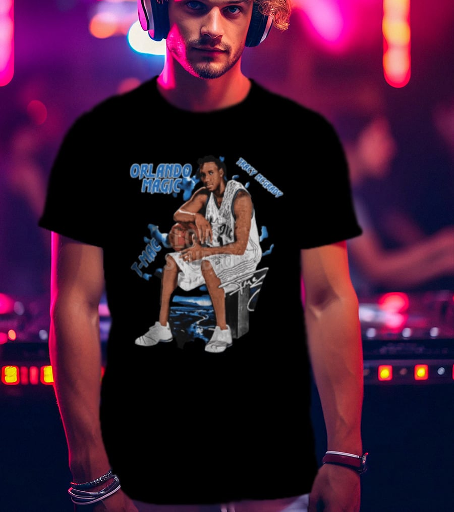 Orlando Magic Tracy McGrady Mac Basketball Legend T-Shirt