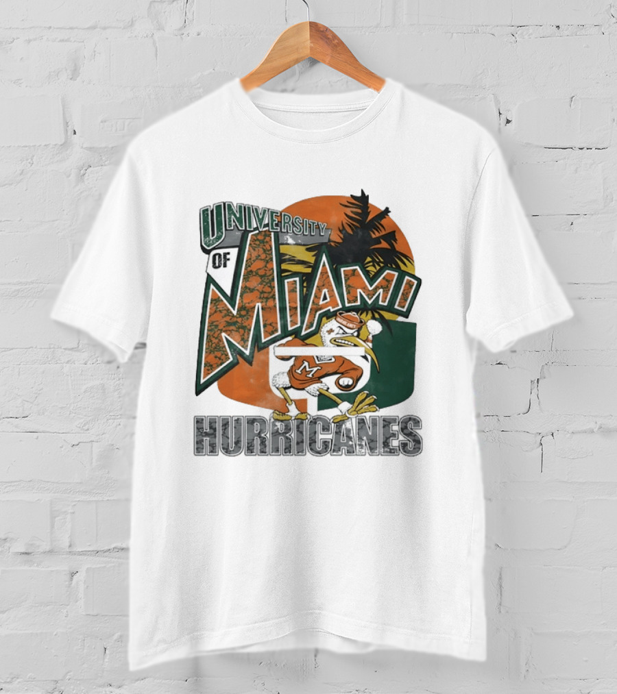 University Of Miami Hurricanes Vintage Sebastion The Ibis T-Shirt