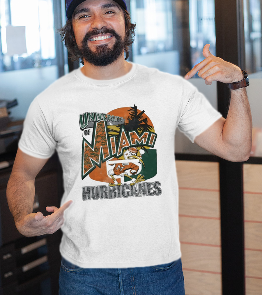 University Of Miami Hurricanes Vintage Sebastion The Ibis T-Shirt