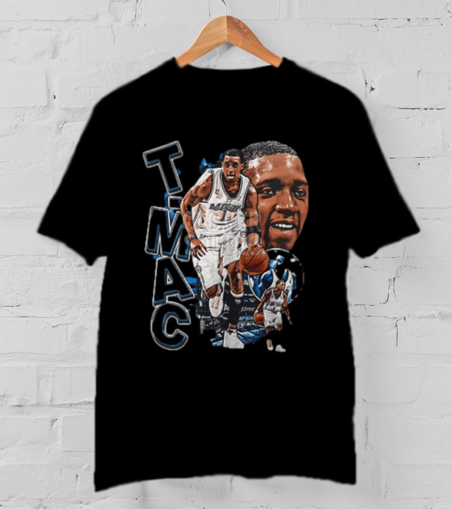 Tracy McGrady MAC Orlando Magic NBA Basketball Player 2 Sided T-Shirt