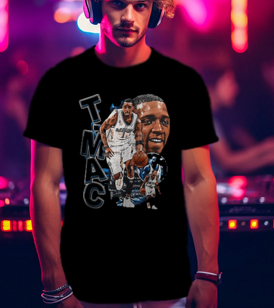 Tracy McGrady MAC Orlando Magic NBA Basketball Player 2 Sided T-Shirt