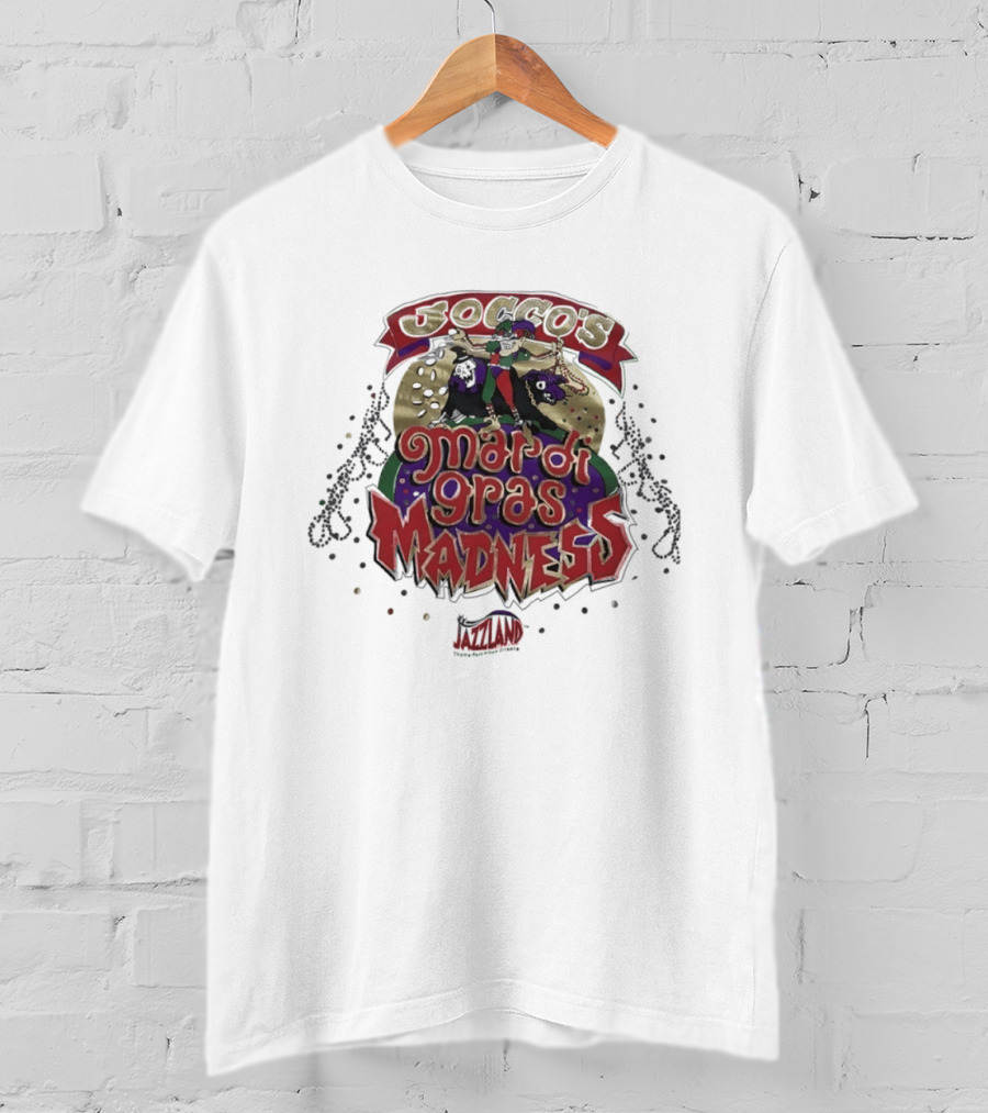 Jocco's Mardi Gras Madness Jazzland Park New Orleans Celebration Event T-Shirt