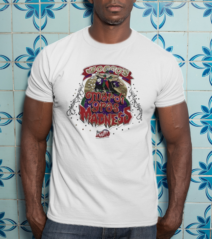 Jocco's Mardi Gras Madness Jazzland Park New Orleans Celebration Event T-Shirt