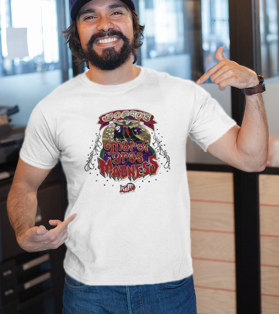 Jocco's Mardi Gras Madness Jazzland Park New Orleans Celebration Event T-Shirt