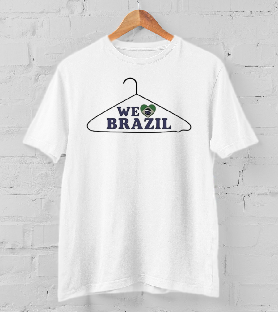 We Love Brazil Heart Flag Brazilian T-Shirt