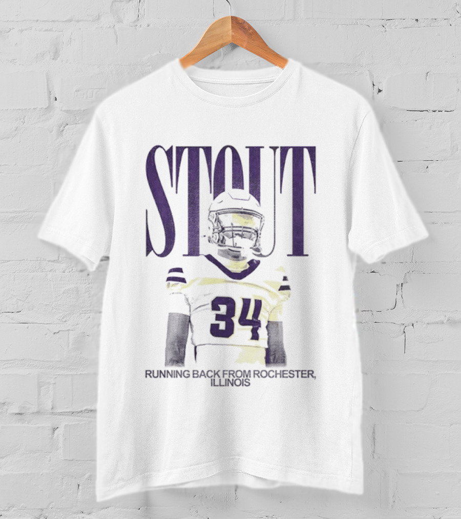 Stout 34 Running Back From Rochester Illinois T-Shirt