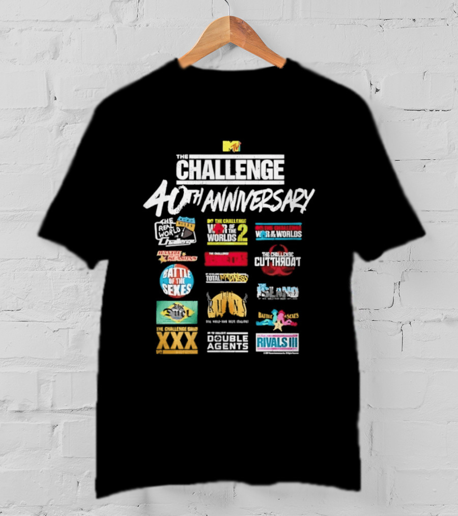 Challenge 40th Anniversary MTV Series Reality TV Road Rules Battle Of The Sexes Rivals III Gauntlet Inferno Ct Tamburello T-Shirt