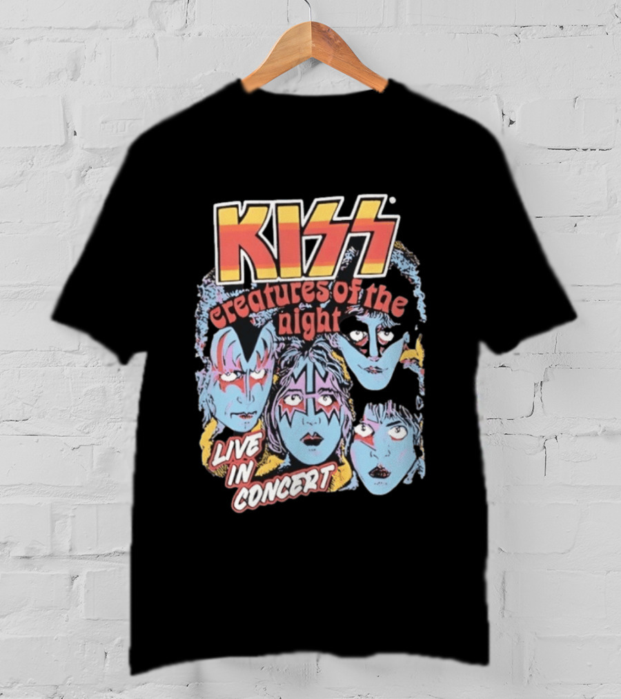 KISS Creatures Of The Night Live In Concert Face T-Shirt